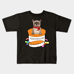 burmese cat christmas cat Kids T-Shirt